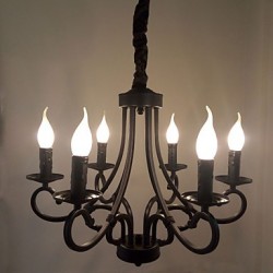 Modern/Contemporary Traditional/Classic Rustic/Lodge Vintage Country Others Feature for Mini Style Candle Style MetalLiving Chandelier