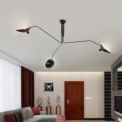 Modern/Contemporary Painting Feature for LED Designers Metal Living Room Bedroom Study Room/Office Chandelier