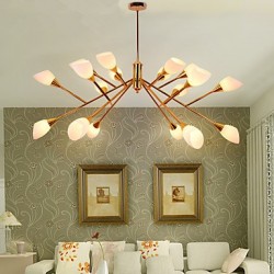 Nordic Simple Atmospheric Pastoral Chandelier Creative Personality Dining Room Villa Hotel Lobby Living Room Chandelier Lamp