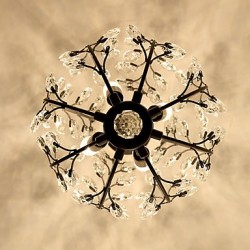 4Lights Crystal Chandelier Modern/Contemporary Traditional/Classic Rustic/Lodge Vintage Retro Lantern Country Antique Brass Feature