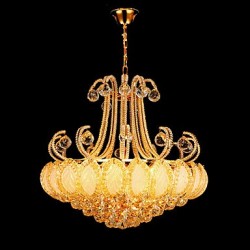 Modern Luxury Chandeliers Crystal Living Room LED Pendant Light Diameter 50CM Contains 8 LED Bulbs