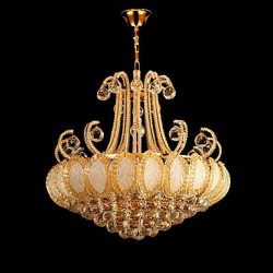 Modern Luxury Chandeliers Crystal Living Room LED Pendant Light Diameter 50CM Contains 8 LED Bulbs