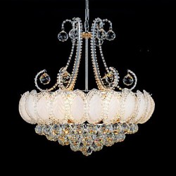 Modern Luxury Chandeliers Crystal Living Room LED Pendant Light Diameter 50CM Contains 8 LED Bulbs