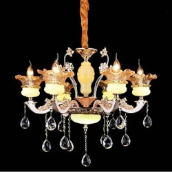 Traditional/Classic Electroplated Feature for Crystal Mini Style MetalLiving Room Bedroom Dining Room Study Room/Office Chandelier