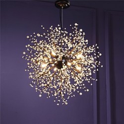 Modern Chandeliers Firework led Vintage Wrought Iron With 8 Lights Chandelier Island Pendant Lighting Living Room Bedroom Dining Room Ceiling Light