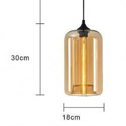 Bottle Design Pendant 1 Light Minimalist Iron Painting