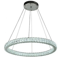 Dimmable Round Ring LED Ceiling Pendant Light Modern Chandeliers Lighting Indoor Lamp with Remote Control