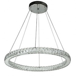 Dimmable Round Ring LED Ceiling Pendant Light Modern Chandeliers Lighting Indoor Lamp with Remote Control