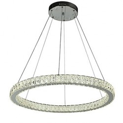 Dimmable Round Ring LED Ceiling Pendant Light Modern Chandeliers Lighting Indoor Lamp with Remote Control