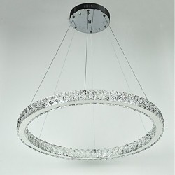 Dimmable Round Ring LED Ceiling Pendant Light Modern Chandeliers Lighting Indoor Lamp with Remote Control