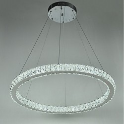 Dimmable Round Ring LED Ceiling Pendant Light Modern Chandeliers Lighting Indoor Lamp with Remote Control