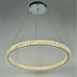 Dimmable Round Ring LED Ceiling Pendant Light Modern Chandeliers Lighting Indoor Lamp with Remote Control