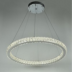 Dimmable Round Ring LED Ceiling Pendant Light Modern Chandeliers Lighting Indoor Lamp with Remote Control