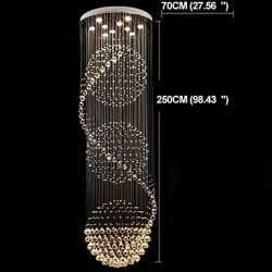 Modern Crystal Ceiling Chandeliers Indoor Pendant Light Hanging Lights Lamp Lighting Fixtures