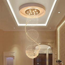 Modern Crystal Ceiling Chandeliers Indoor Pendant Light Hanging Lights Lamp Lighting Fixtures