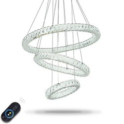 Dimmable Pendant Lighting Indoor Modern LED Ceiling Pendant Lights Chandeliers Lighting Fixtures with Remote Control