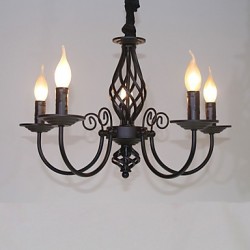 Modern/Contemporary Traditional/Classic Vintage Retro Others Feature for Mini Style Candle Style MetalLiving Room Bedroom Chandelier