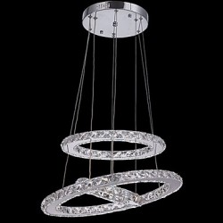 LED Crystal Pendant Light Modern Chandelier Lighting Lamps Cool White Round Ceiling Lights Fixtures 203040