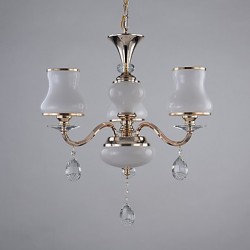 Modern/Contemporary Electroplated Feature for Crystal Metal Living Room Bedroom Dining Room Study Room/Office Chandelier