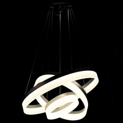 Round LED Chandelier Lights Lighting Modern Acrylic Lamps Luxurious Three Rings Ceiling Light Fixtures 204060