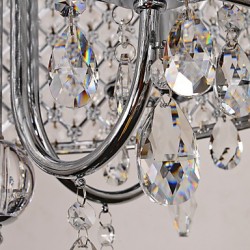Traditional/Classic Chrome Feature for Crystal Metal Living Room Bedroom Dining Room Study Room/Office Entry Chandelier