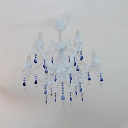 Crystal Lamp 6 Light Modern Simple Living Room Bedroom Novelty Lightings