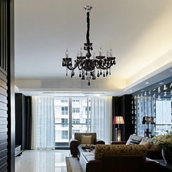 Modern/Contemporary Electroplated Feature for Crystal Glass Living Room Chandelier