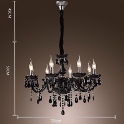 Modern/Contemporary Electroplated Feature for Crystal Glass Living Room Chandelier