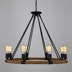 Country Painting Feature for LED Designers Metal Living Room Dining Room Study Room/Office Entry Hallway Chandelier