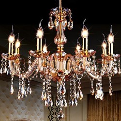 Modern/Contemporary Traditional/Classic Others Feature for Crystal Candle Style GlassLiving Room Bedroom Dining Room Study Chandelier