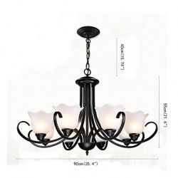 Chandelier Traditional/Classic Vintage Retro Country Others Feature for Candle Style Metal Living Room Bedroom Dining Room Hallway