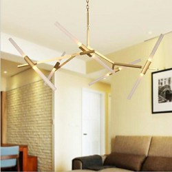 Modern/Contemporary Painting Feature for LED Mini Style Metal Living Room Dining Room Study Room/Office Hallway Chandelier