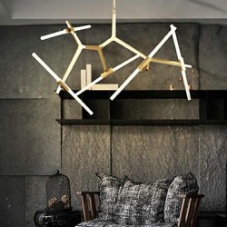 Modern/Contemporary Painting Feature for LED Mini Style Metal Living Room Dining Room Study Room/Office Hallway Chandelier