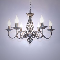 Artistic Chic & Modern Others Feature for Candle Style Metal Living Room Indoors Dining Room 6 Bulbs Chandelier