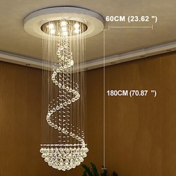 Modern LED Crystal Ceiling Chandeliers Lights Indoor Pendant Lamp Deco Light Lighting Fixtures