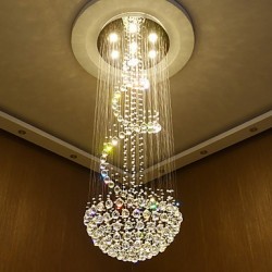 Modern LED Crystal Ceiling Chandeliers Lights Indoor Pendant Lamp Deco Light Lighting Fixtures