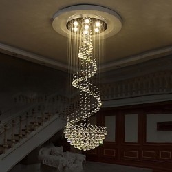 Modern LED Crystal Ceiling Chandeliers Lights Indoor Pendant Lamp Deco Light Lighting Fixtures