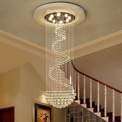 Modern LED Crystal Ceiling Chandeliers Lights Indoor Pendant Lamp Deco Light Lighting Fixtures