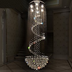 Modern LED Crystal Ceiling Chandeliers Lights Indoor Pendant Lamp Deco Light Lighting Fixtures