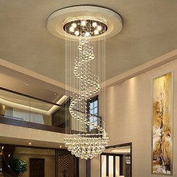 Modern LED Crystal Ceiling Chandeliers Lights Indoor Pendant Lamp Deco Light Lighting Fixtures