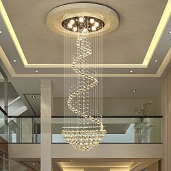 Modern LED Crystal Ceiling Chandeliers Lights Indoor Pendant Lamp Deco Light Lighting Fixtures