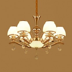 Chandelier Modern/Contemporary Electroplated Feature for Crystal Metal Living Room Bedroom /Office