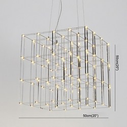 Modern Led Chandelier Light Stainless Steel 90-240V Lamp for Living Room Hotel Loft Lighting