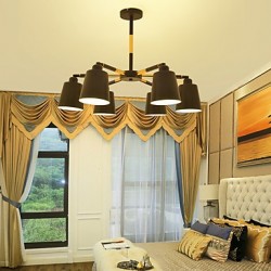 60W Pendant Light Traditional/Classic Painting Feature for Mini Style Wood/BambooLiving Room / Bedroom / Dining Room / Study