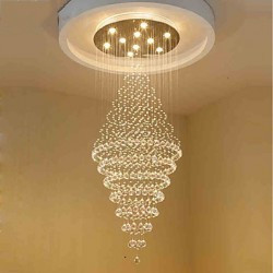 Contemporary LED Crystal Ceiling Pendant Lights Modern Chandeliers Home Hanging LED Lighting Chandelier Lamps Fixtures