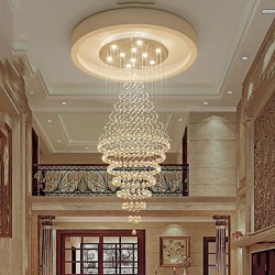 Contemporary LED Crystal Ceiling Pendant Lights Modern Chandeliers Home Hanging LED Lighting Chandelier Lamps Fixtures