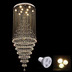 Contemporary LED Crystal Ceiling Pendant Lights Modern Chandeliers Home Hanging LED Lighting Chandelier Lamps Fixtures