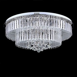 Flush Mount LED with Remote Control Modern/Contemporary Living Room/Bedroom/Dining Room/Study Room/Office Glass