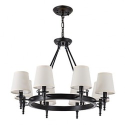 8 Lights Flush Mounted Fixture Chandelier One Light Two Style Modern/Contemporary Traditional/Classic Rustic Painting