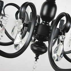 Novelty Lightings European Style Wrought Iron Living Room Lamp Originality Individuality Decoration Restaurant Candle Lamp Chandelier